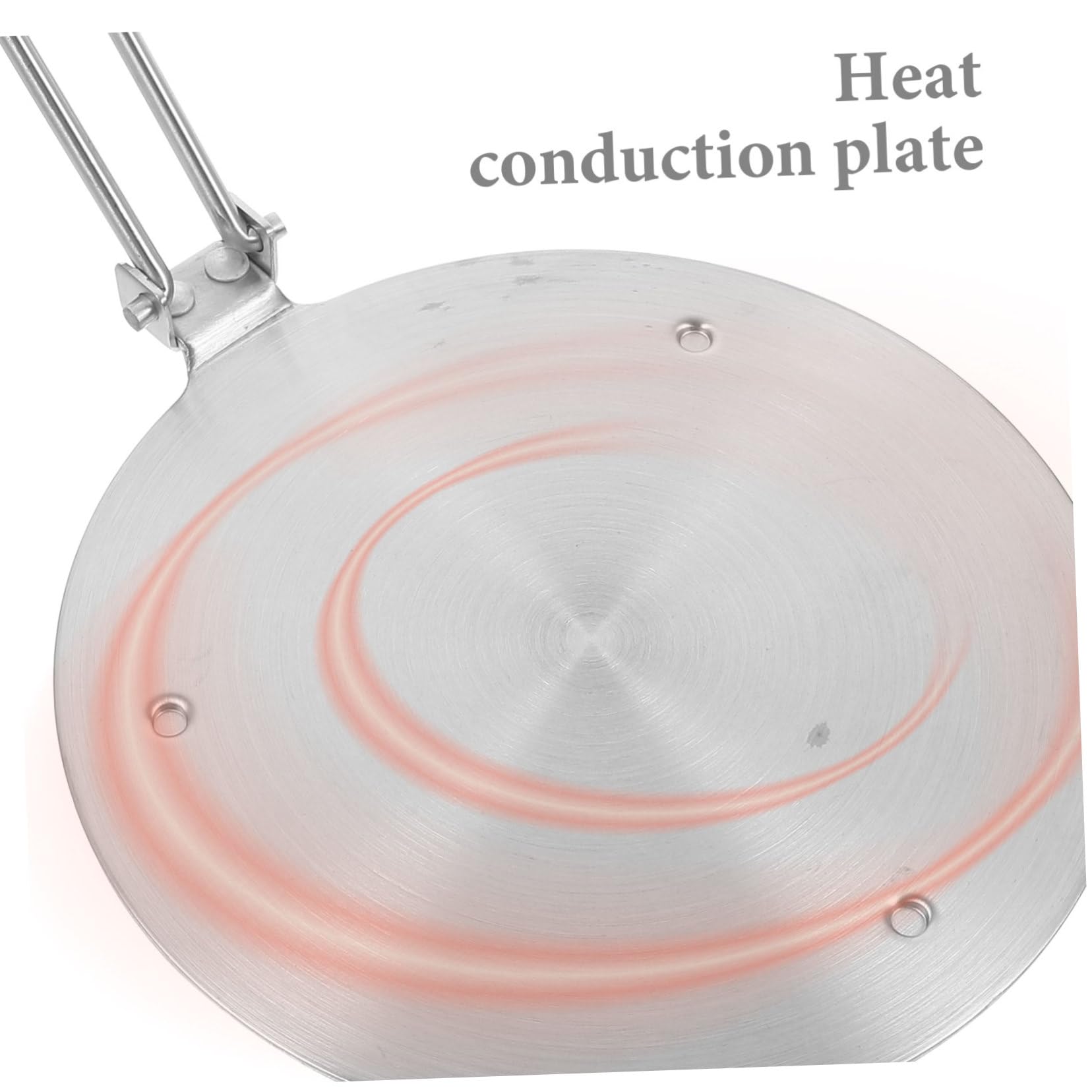 COLLBATH Placa Difusora de Calor Inoxidable Mango Desmontable para Cocinas de Gas y Eléctricas