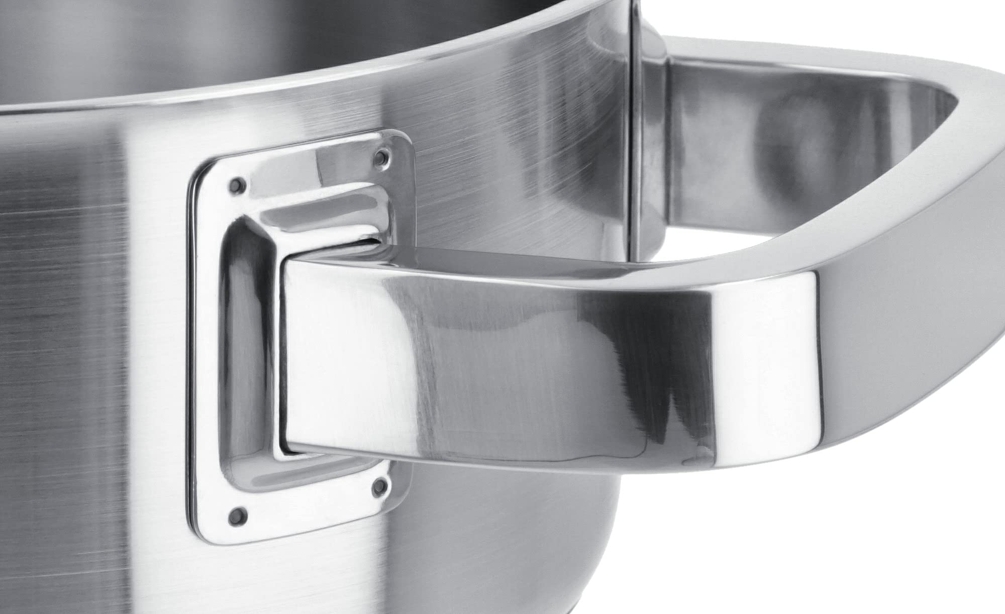 Meisterkoch Topf- & Pfannenset 6-teilig Induktion Edelstahl unbeschichtet | 5 Töpfe mit Glasdeckel und Bratpfanne | hitzeisolierende Griffe, spülmaschinengeeignet
