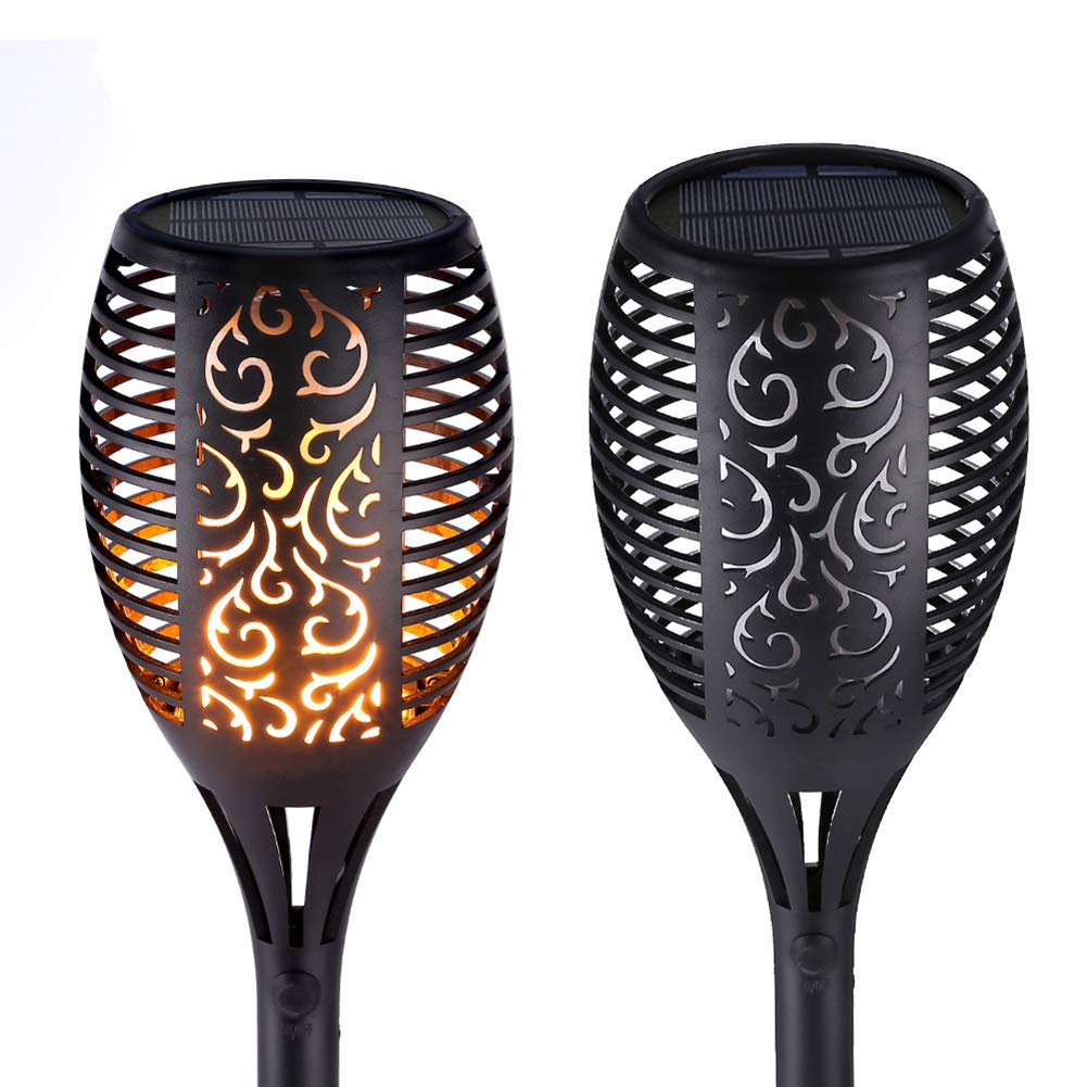 Usper Solar-Taschenlampe mit flackernden, tanzenden Solarleuchten, Flamme, Außenbereich, Garten, 8 Stück, olar-Landschaftslichter für den Außenbereich, wasserdicht, für Weg, Veranda, Hof, Halloween,