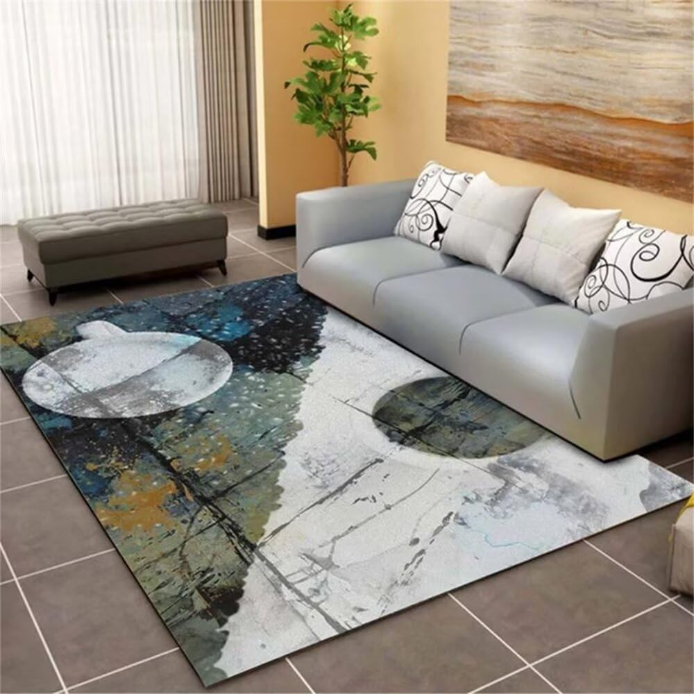 Tapis de couloir long antidérapant résistant aux taches pour salon