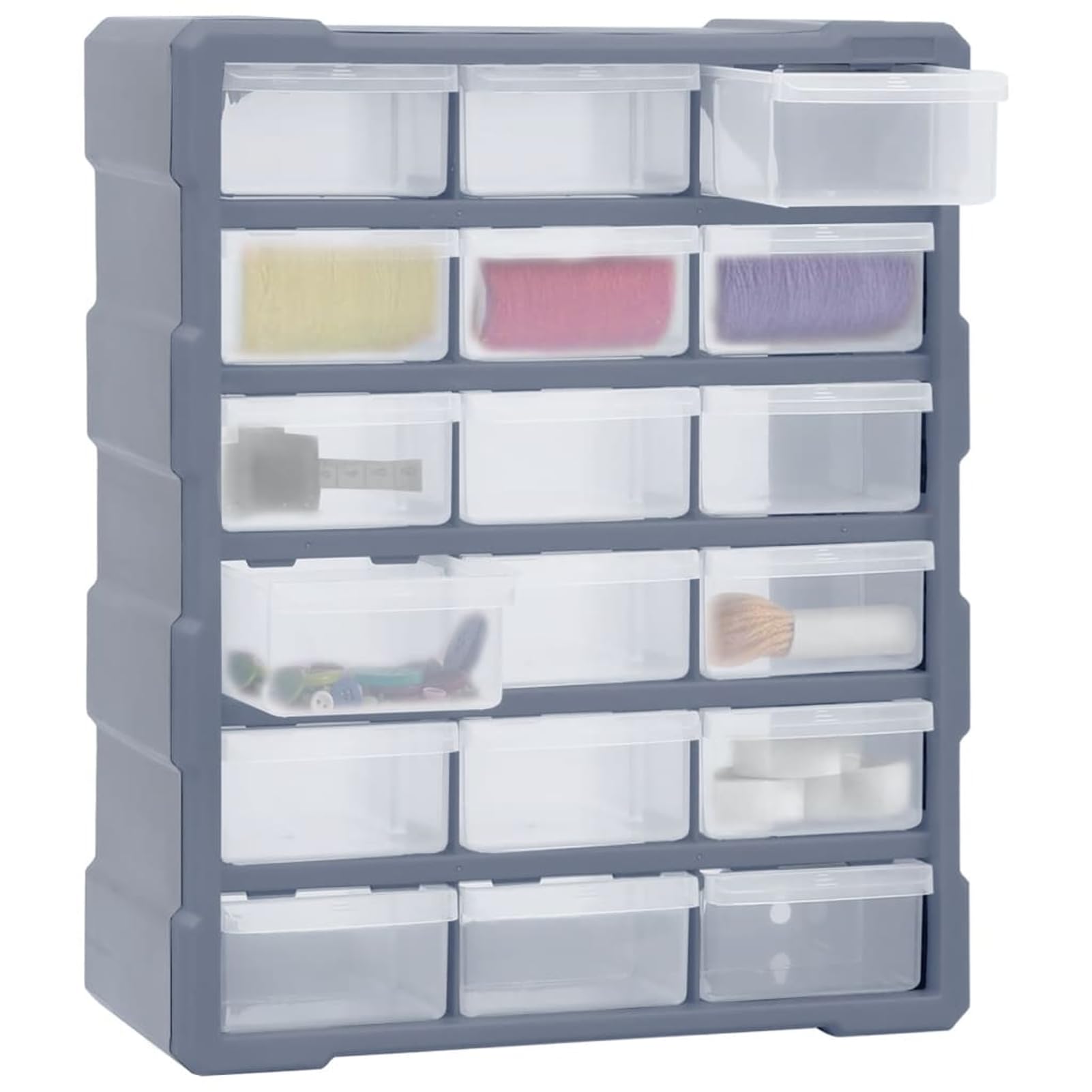 Fasba Organizador de Herramientas con 18 Cajones - para Almacenamiento y Organización de Tornillos, Clavos y Accesorios Modelo FCLRZJ-149598ES