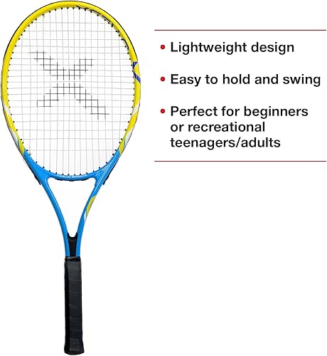 Miniatura 3 de Juego de raquetas de tenis de aluminio para 2 jugadores, incluye dos raquetas. Seis pelotas de cancha y dos fundas de transporte, disponibles en 23"