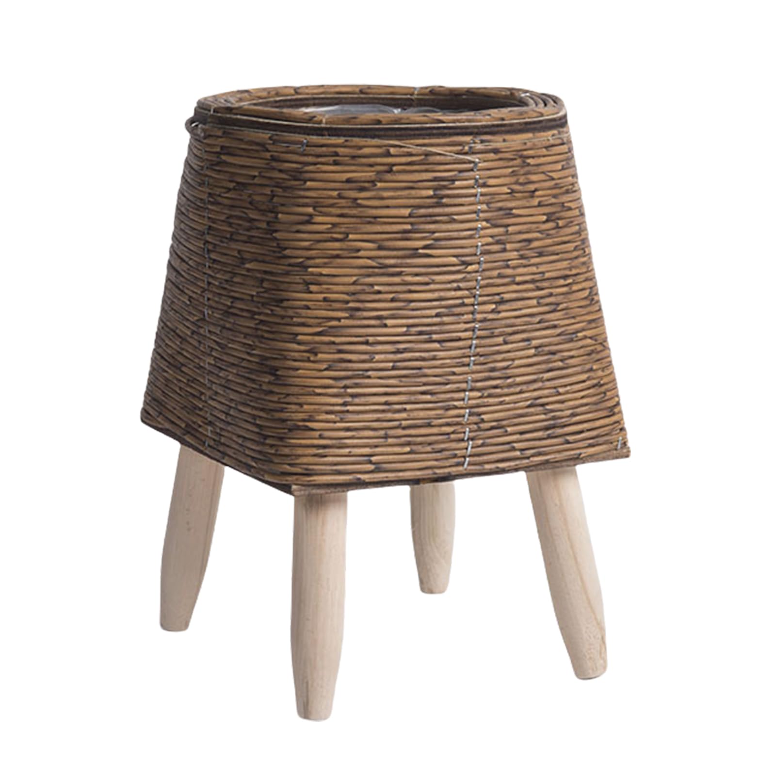 HDOYTXXM Handwoven Flowers Basket Handwoven Storage Basket Flowers Baskets Plant Pots Bonsais Succulents Container Decorations Artificial Rattan Planter