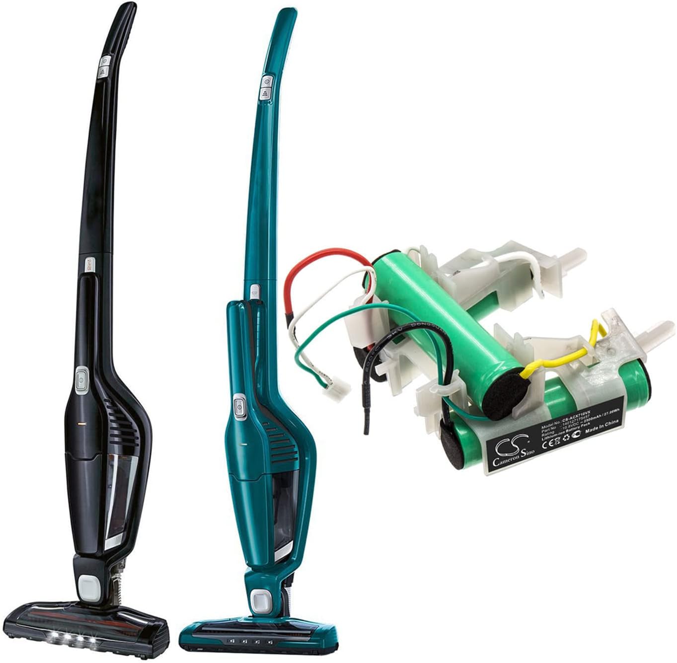 Cameron Sino Battery for Electrolux 900273758, 900273759, 900273760, 900273778, 900273779, 900940831, 900940867, ERG101, ERG103, ZB102ER, ZB103ER, ZB3101, ZB3102, ZB3102BRCK, ZB3103 2500mAh