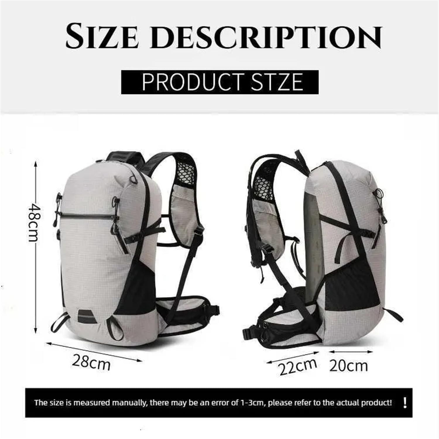 Générique Sac De Randonnée 25L Étanche Avec Sifflet Pour Montagne, orange