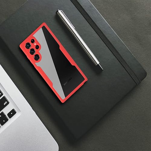 Miniatura 7 de CCSamll - Funda transparente para Samsung Galaxy S22 Ultra (no S22) con protector de pantalla integrado, delgada, de cuerpo completo, resistente, de