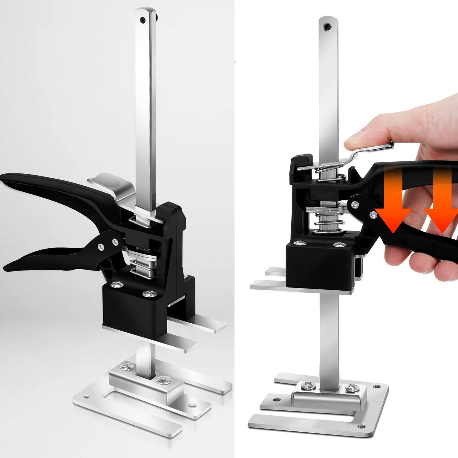 Arm Handwerkzeug, Arbeitssparender Heber 2 Stück, 30cm Höhenregler Bis Zu 240 KG, Handhebewerkzeug, Tür- und Holzplatten-Hebebühne