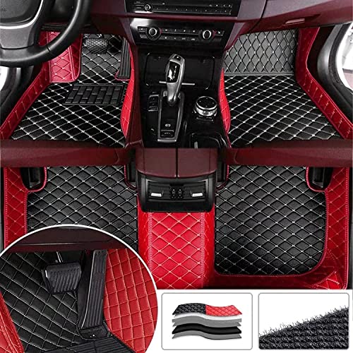 HYKYYDS Customize Car Floor Mats Trunk Mat Fit 98% Sedan SUV Sports Car Protect Waterproof Leather Floor Liners Automotive Car Carpets for Women Men car Interior Accessories Cargo Mat (5)