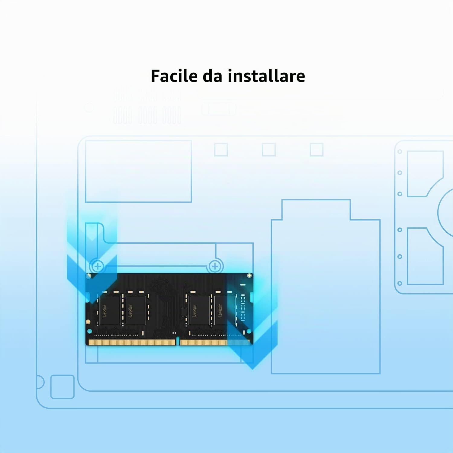 Lexar - Ddr4 - Modul - 16 Gb - So Dimm 260-Pin - 3200 Mhz / Pc4-25600 - Cl19 - 1.2 V - Ungepuffert - NoN-Ecc