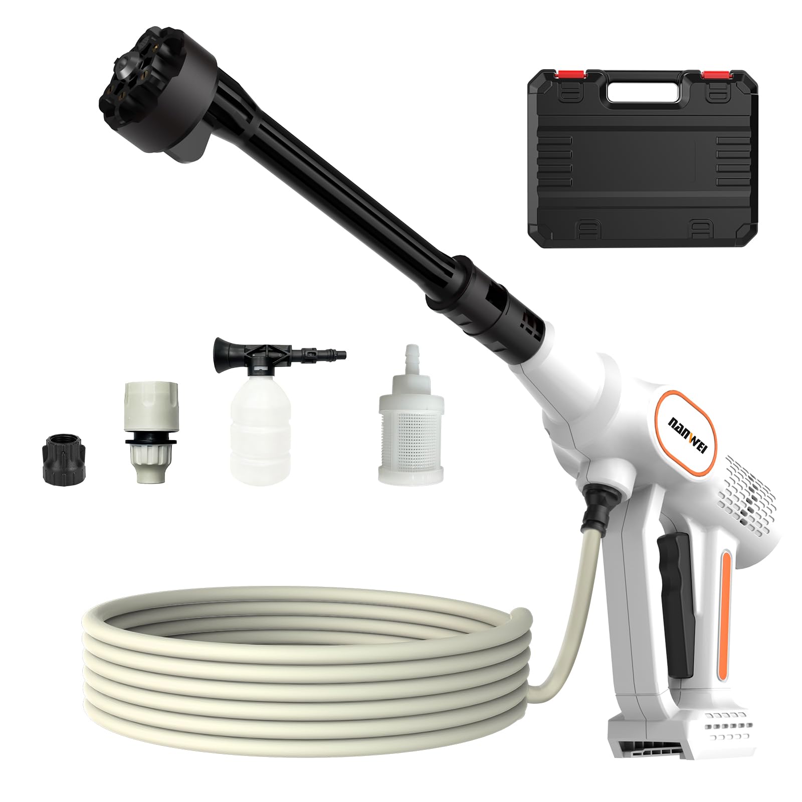 Amazon | NANWEI コードレス高圧洗浄機 充電式 マキタ18Vバッテリー