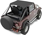 Traditional Bikini - Jeep '76-86 CJ7 / '81-85 Scrambler CJ8 / '87-91 Wrangler YJ (Black Crush)
