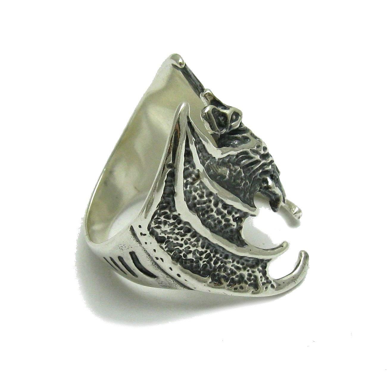 Silber ring Fledermaus Vampir 925 Empress Größe 54-75 R000492