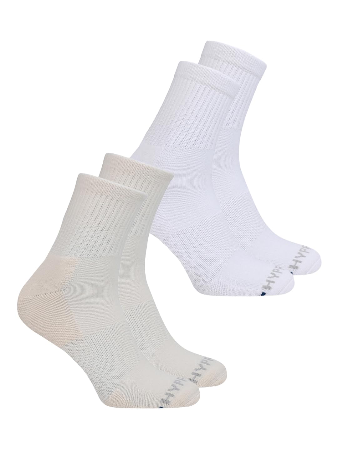 hypr fit Cotton Racquet Sports Socks for Men & Women | HeiQ Pure Swiss-Tech | Anti-Odour & Anti-Bacterial | Compression Fit, Cushioned, Breathable & Arch Support Athletic Unisex Socks | Pack of 2-picture-46