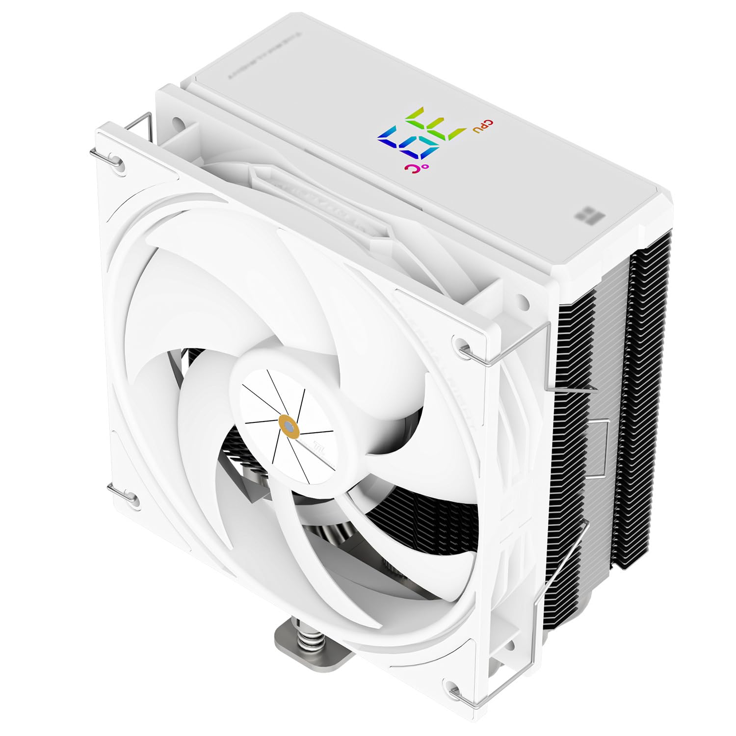 TR-Thermalright Assassin X 120 Digital White CPU-Kühler,4x6mm Wärmerohre,120mm PWM-Lüfter-2000U/min,Digital Display Board Top Cover, für AM5/AM4,Intel lga1851/1700,Weiß