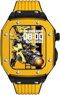 Correa de aleación para Apple Watch Series 7, 6, 5, 4, SE, 45 mm, 42 mm, 44 mm, metal de lujo, acero inoxidable, estilo casual