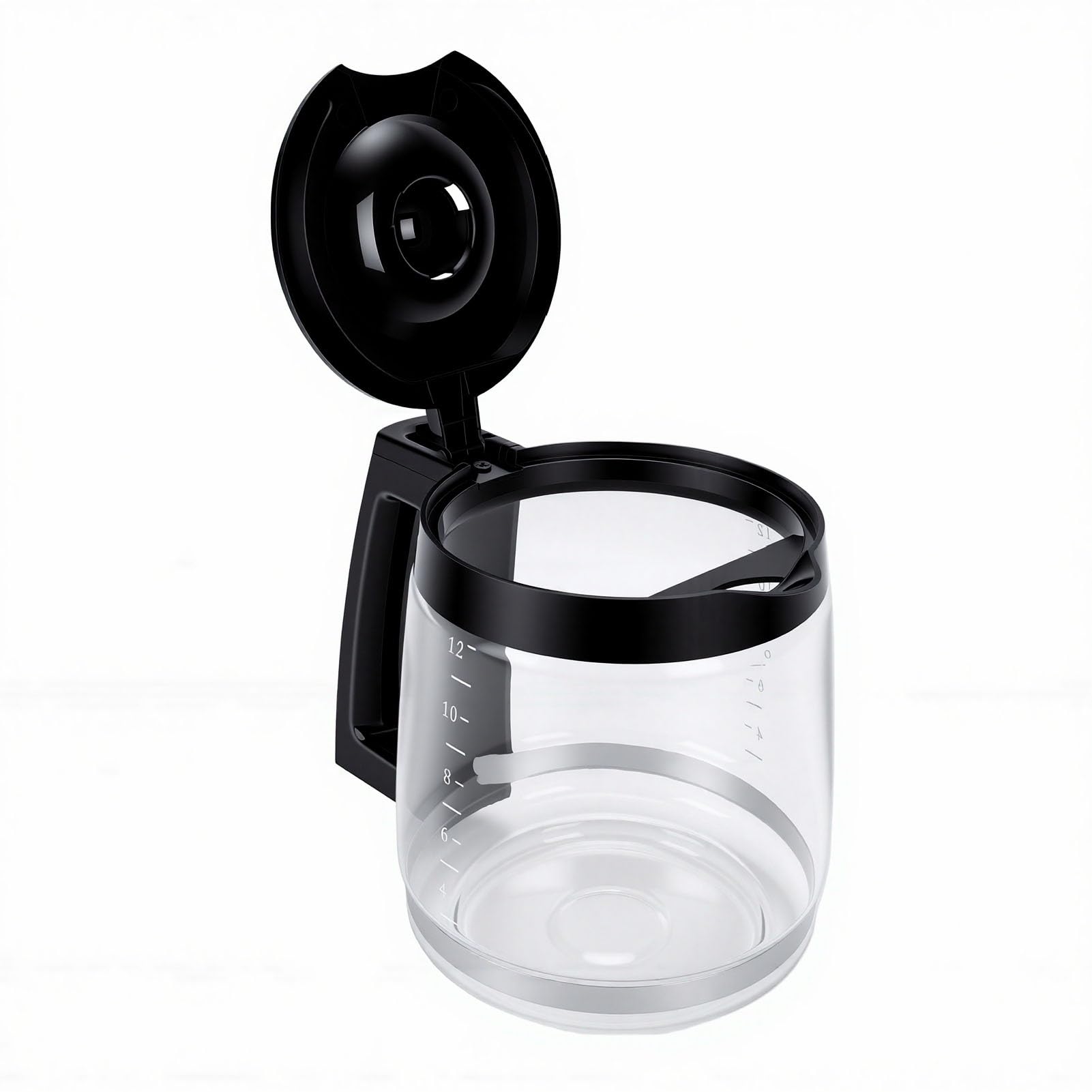 Jarra de café de vidrio de borosilicato de alta resistencia para cafeteras de 12 tazas