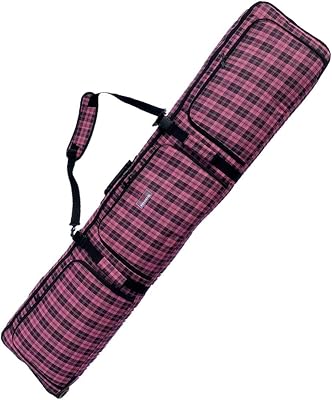 UNISTRENGH Wheelie Gig Snowboard Bag, Padded Multiple Board Storage Bags for Air travel (146cm)
