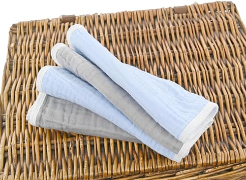 Miniatura 90 de Synrroe Paños de muselina grandes para eructos, paños de muselina para bebés niñas y niños, paquete de 10 extraabsorbentes y suaves de muselina, 6