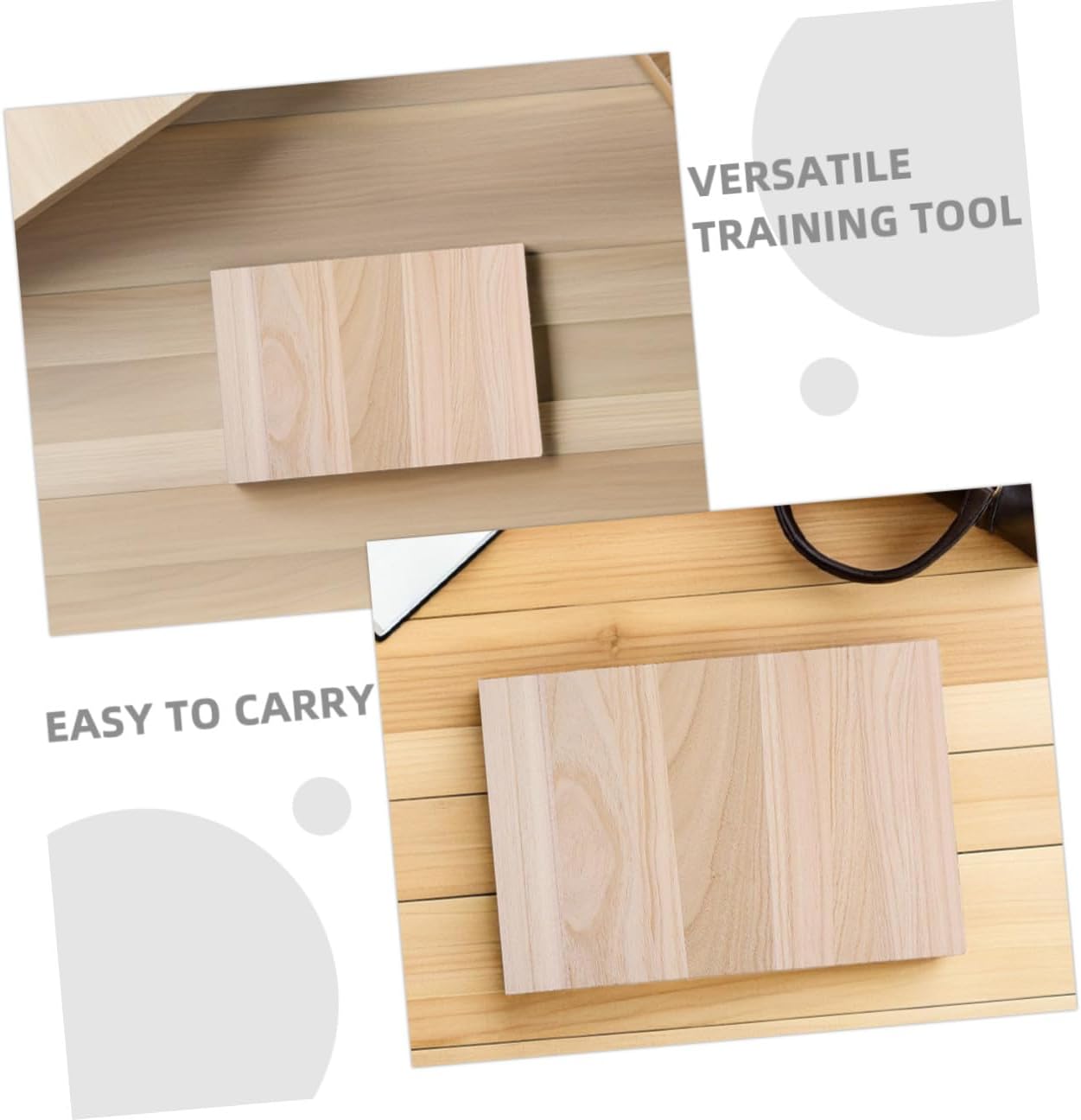 12pcs Taekwondo Wood Breaking Boards Set, Karate Training Practice Boards, 0.3cm 0.6cm Thickness Martial Arts Breaking Equipment for Stage Performance and Boxing Exercises