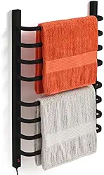 Aquecedor De Toalhas Térmico Grande Preto 110v Esquerdo