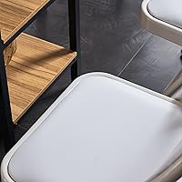 Vista 6 de Paquete de 4 sillas plegables con asientos y respaldo acolchados, sillas plegables de plástico con marco de acero y cojín, juego de 4 sillas