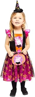 (PKT) (9907553) Peppa Witch Dress Black & Orange (3-4 yrs)