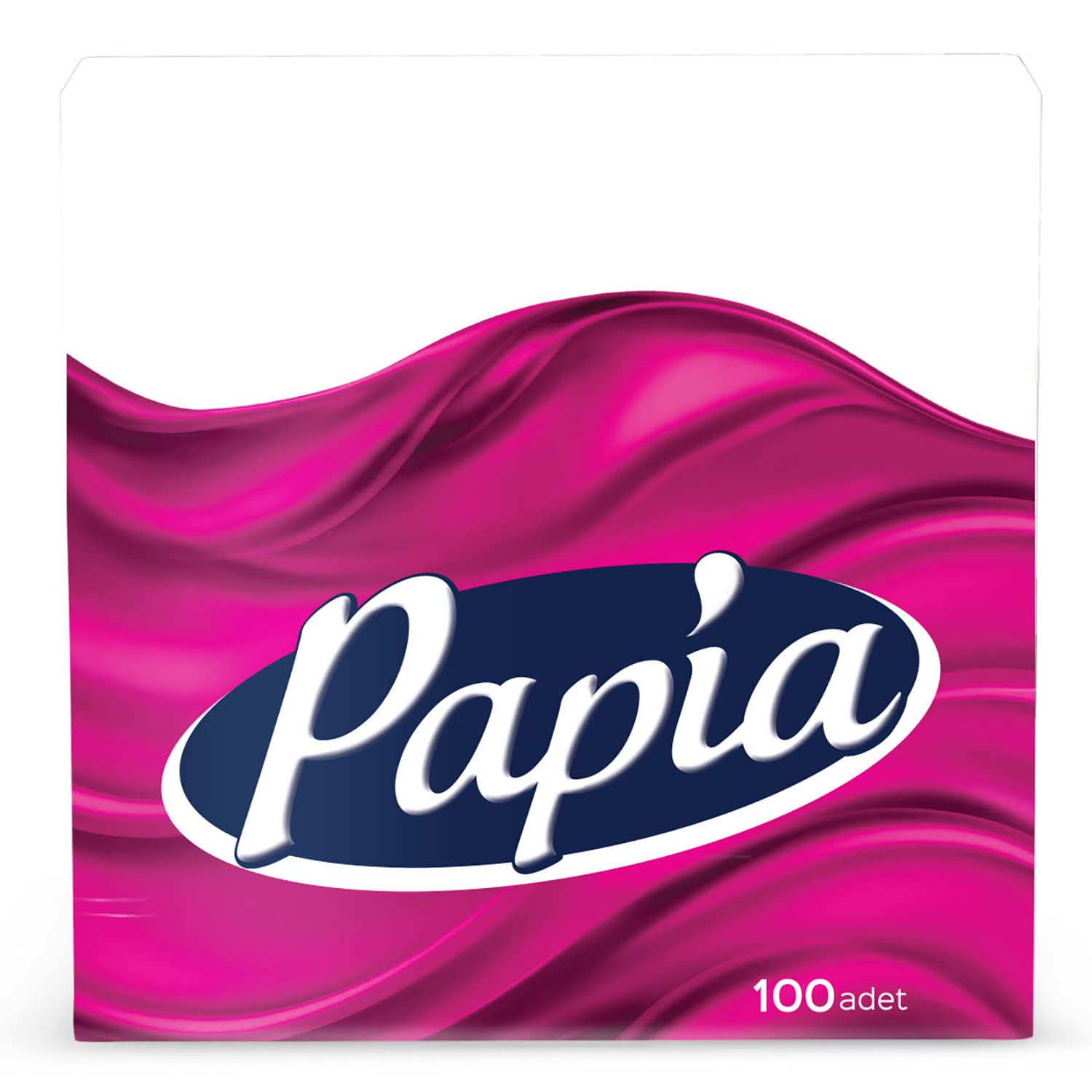 Papia 2 Katlı Beyaz Peçete, 100 Adet