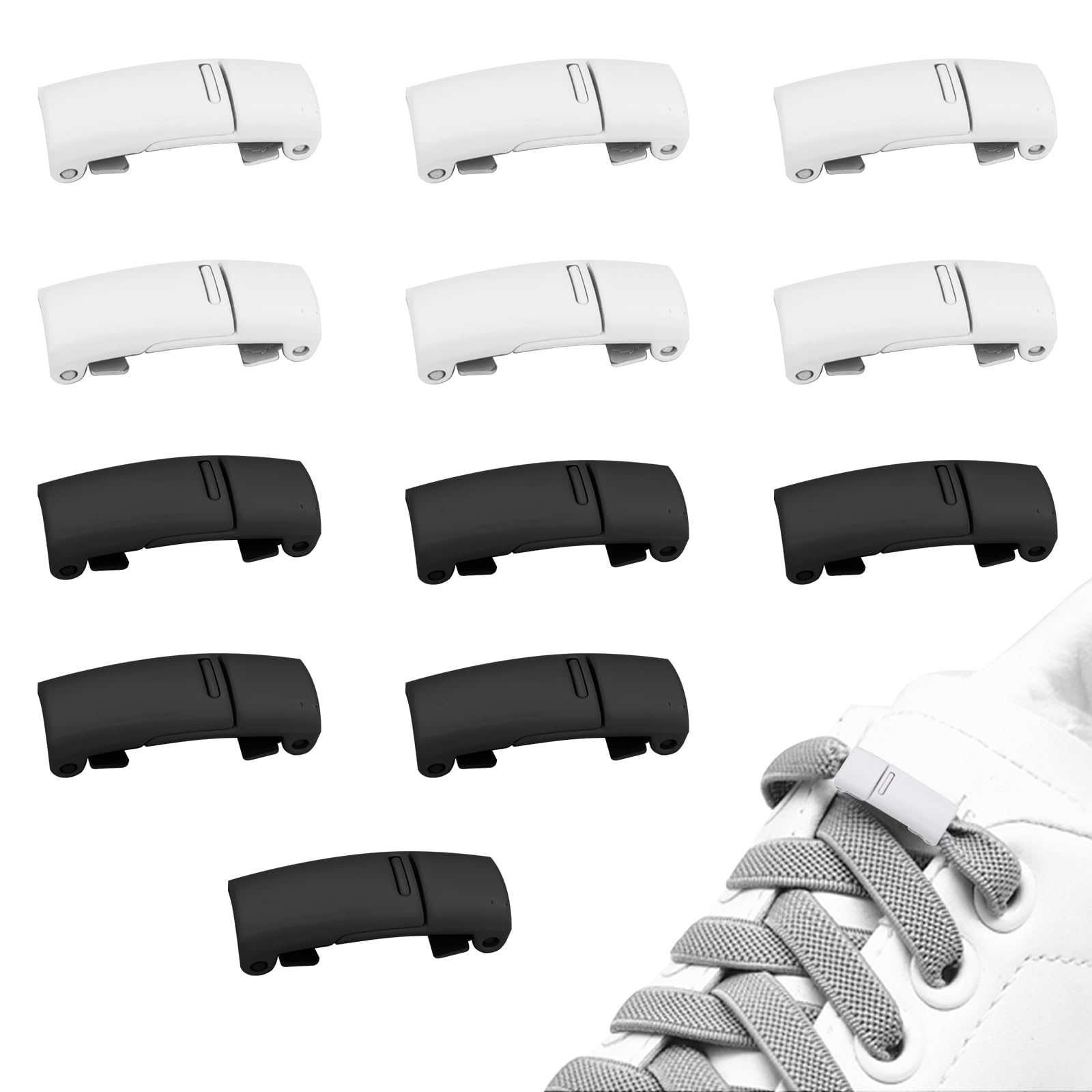 Elastische Geen Tie Schoenveters Metalen Lock Vete... – Vicedeal