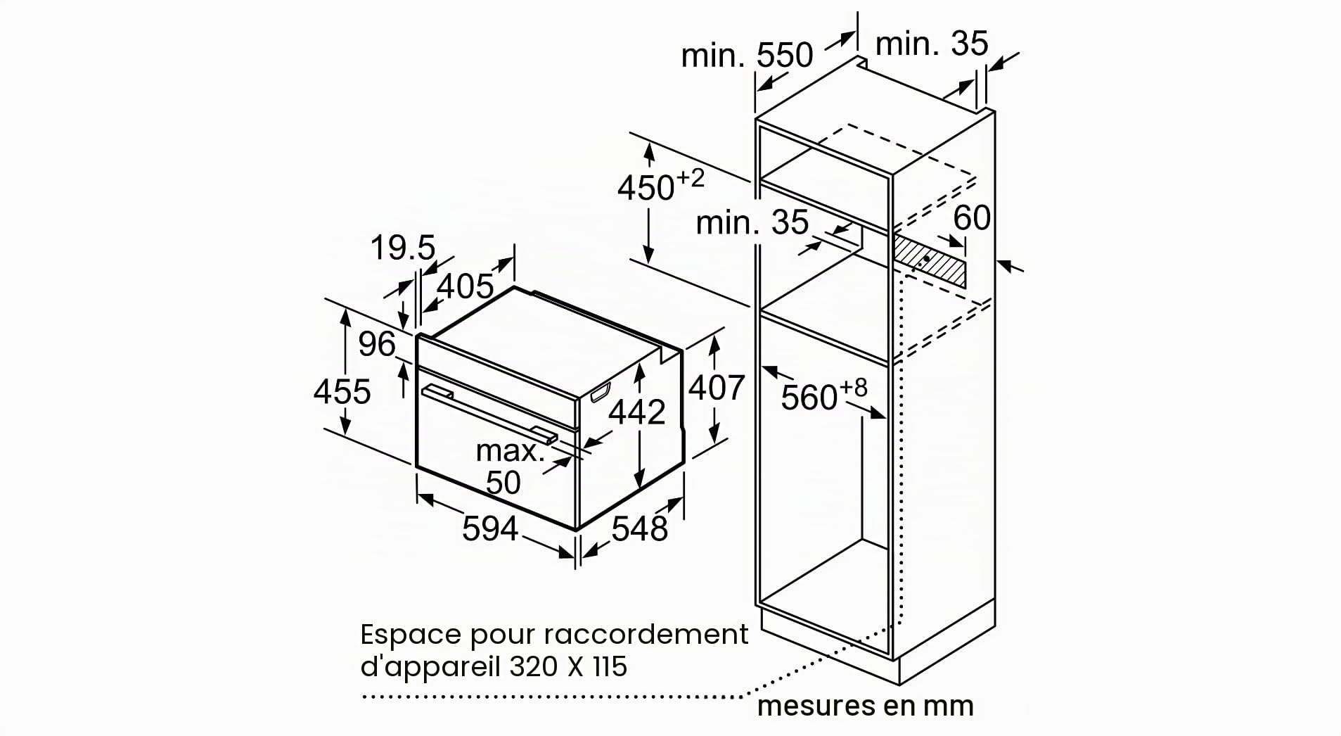 Balay - Four compact multifonction, hauteur 45 cm, contrôle confort, Aqualisis, commandes dissimulées, verre noir, 3CB4130X3