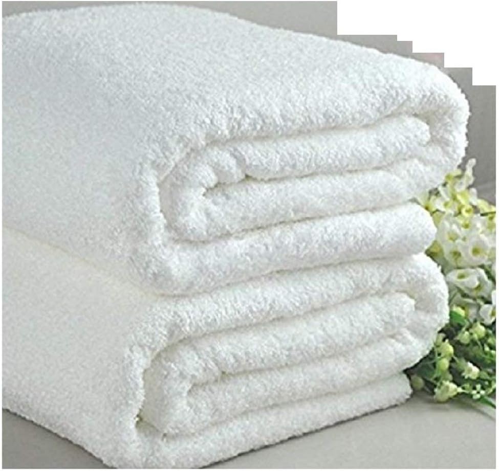 Egyptian Towels Luxury Terry Bath Sheet 34 x 70 inches, White