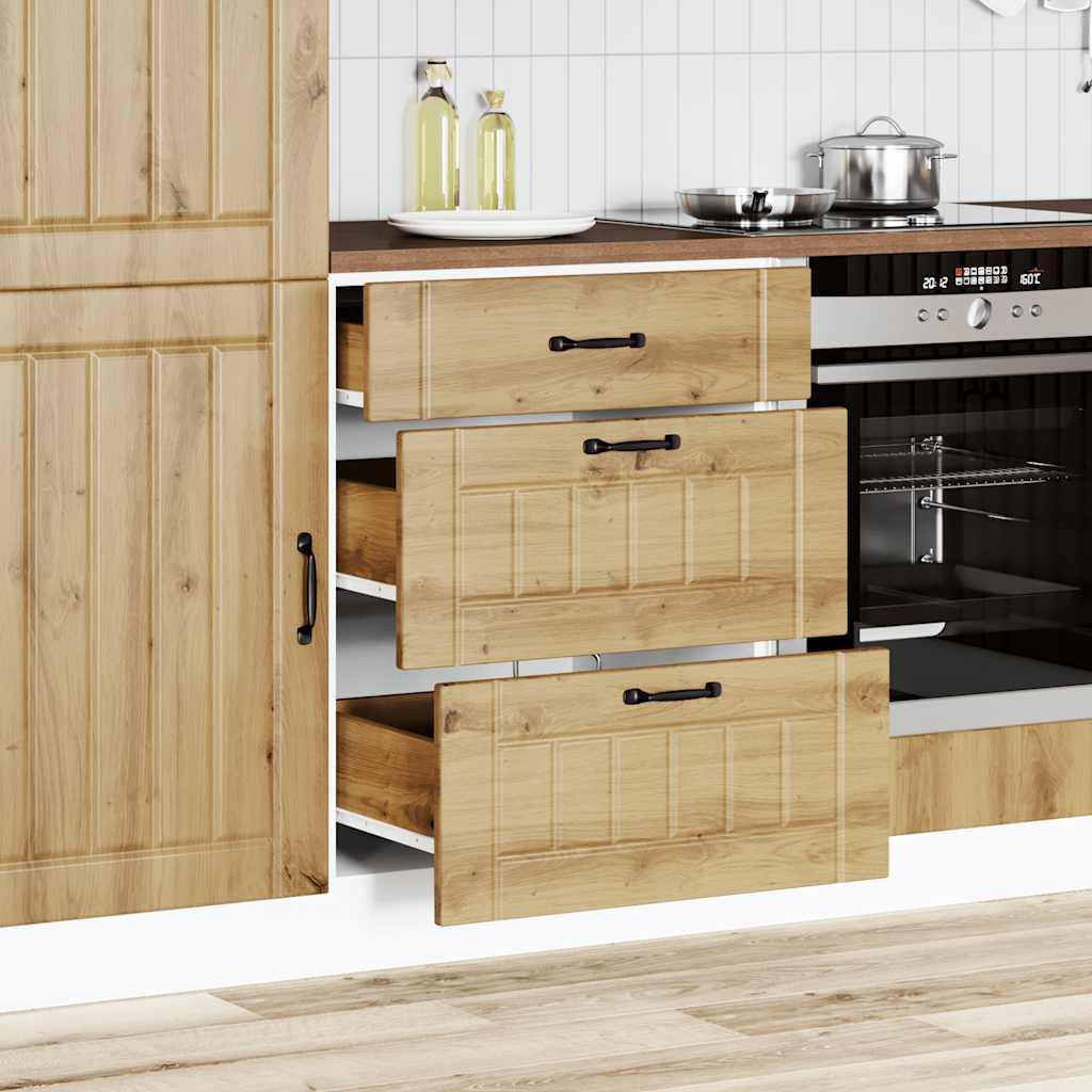 vidaXL Mueble bajo de Cocina Lucca Roble Artesanal