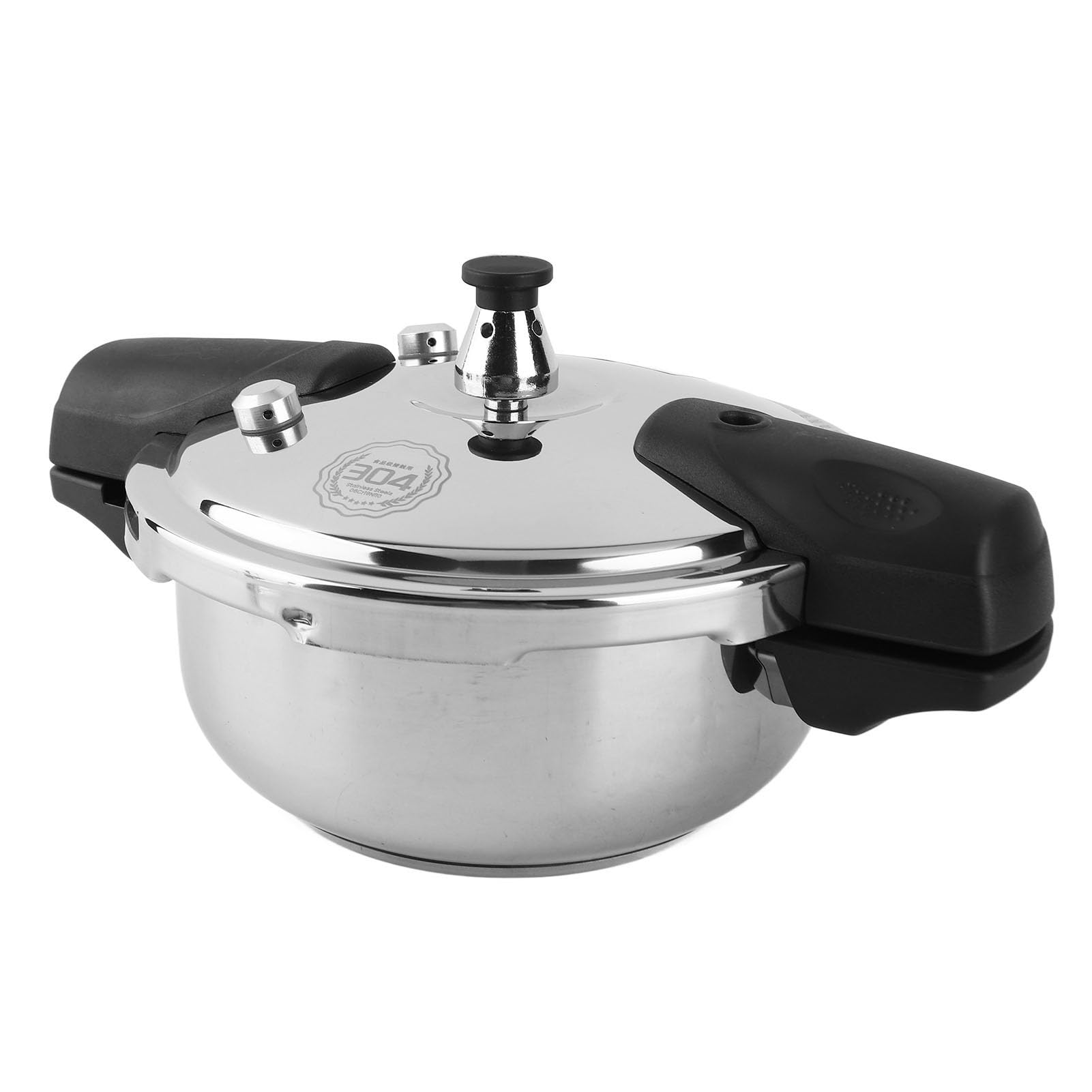 Mini olla a presión de 1.8 litros/1.6 cuartos de galón, olla a presión pequeña, olla a presión de acero inoxidable 304, mango doble seguro a prueba de explosiones apto para cocina de inducción 7