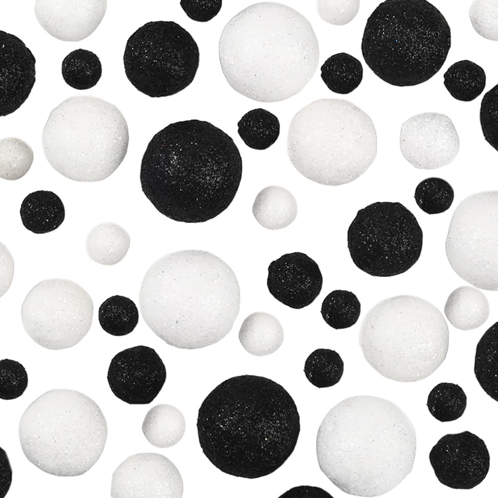 Boules en mousse à paillettes pour vase pour illuminer vos fêtes de famille