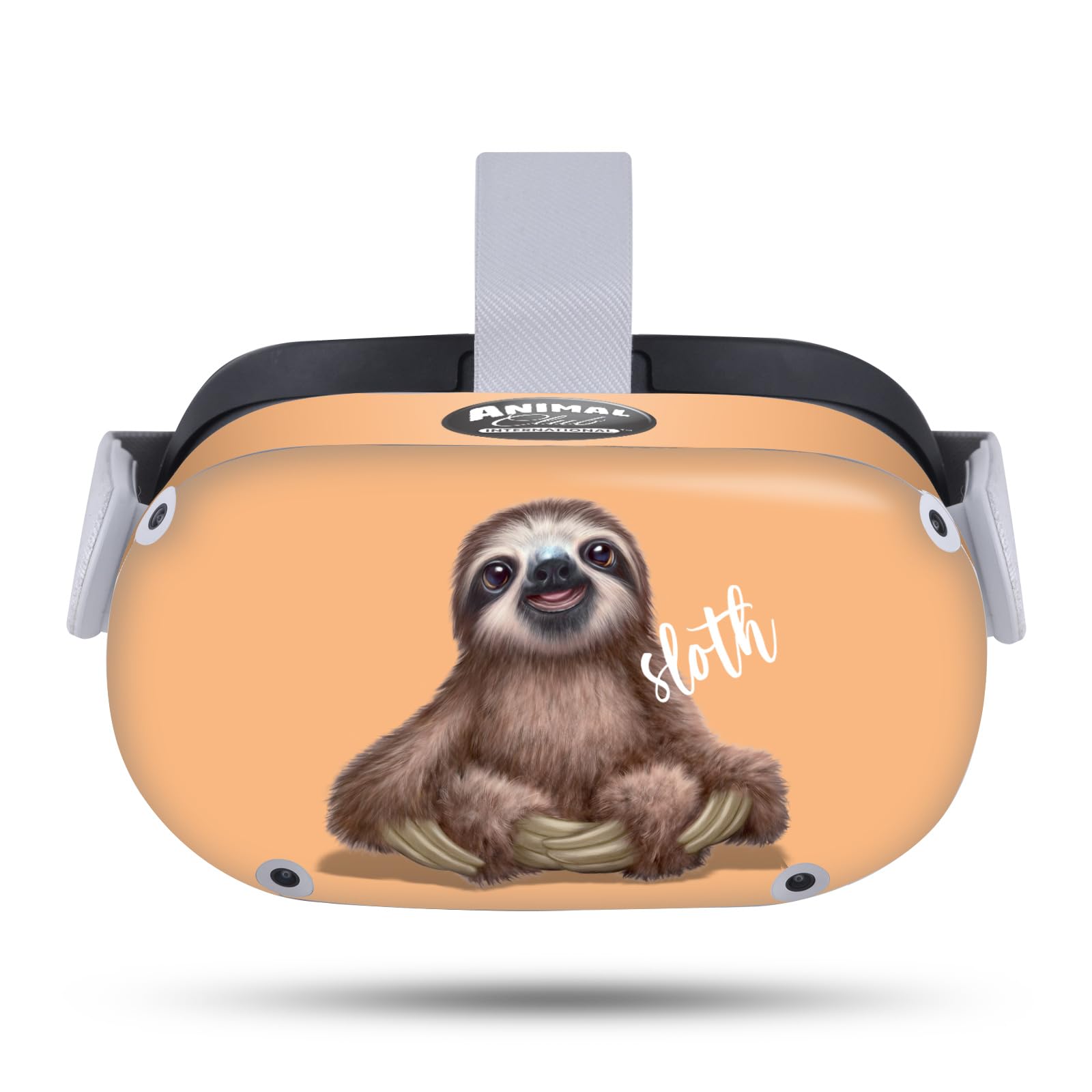 Head Case Designs Officially Licensed Animal Club International Sloth Faces Vinyl Sticker Skin Decal Cover Compatible with Meta Quest 2