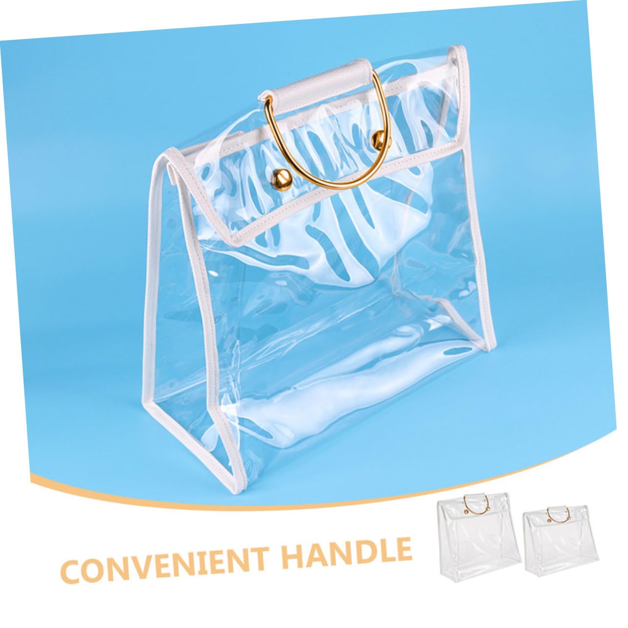 Ipetboom Organizador Colgante Transparente para Bolsos PVC 2 Piezas | Doble Pack, Diseño Visible para Localizar Contenido al Instante, Uso en Armario y Estancias Infantiles o Baño