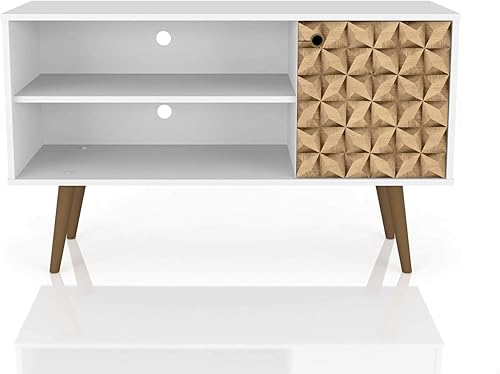 Miniatura 35 de Manhattan Comfort Liberty Soporte de TV Moderno de Mediados de Siglo para Televisores de hasta 46 Pulgadas, Centro de Entretenimiento para Negro