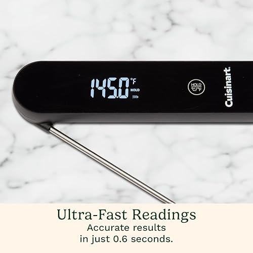 Miniatura 5 de Cuisinart LED Digital Pro - Termómetro de lectura instantánea, ambidiestro calibrado, impermeable, termómetro de carne para el hogar y la parrilla,