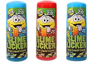 New Toxic Wastes Slime Lickers 2.0, 3-Pack, Tasty Blue Razz & Strawberry Flavors