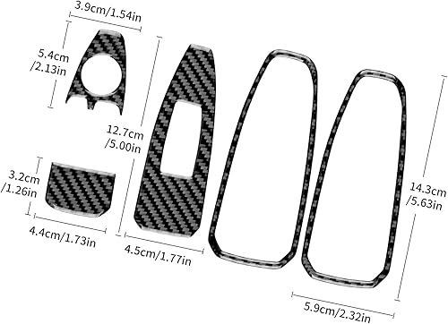 Miniatura 10 de Fibra de carbono, para BMW Z4 G29 2019 2020 2021 2022 2023, accesorios para puerta de automóvil, cubierta de marco de altavoz de audio para puerta
