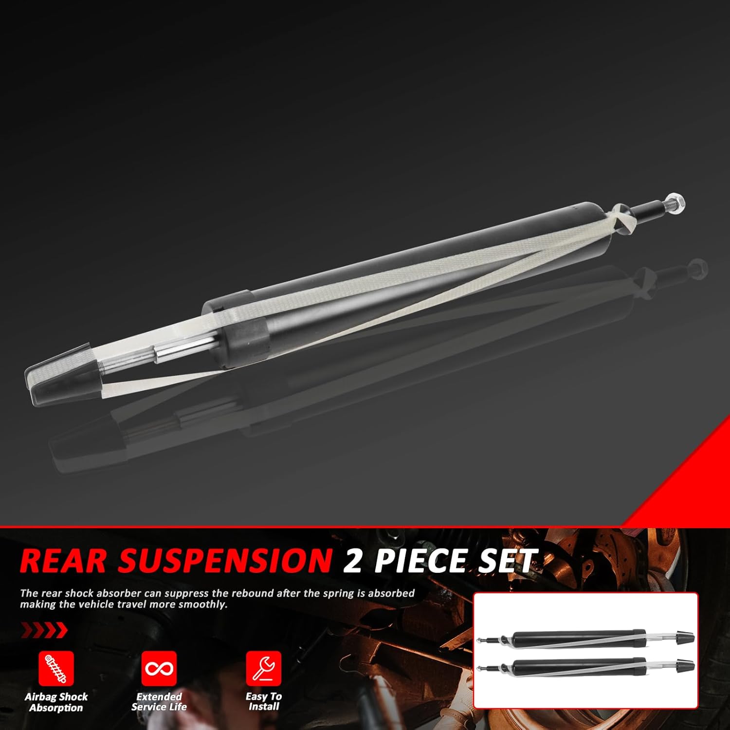 33526771725 Rear Shocks &Upper Lower Bump Stops Kit For BMW E82 120i E90 320i 330i xDrive28i Replace# 33504035261 33504035388 33504035872 33524036117 33526764401 33526767325 33526767326 33526768917