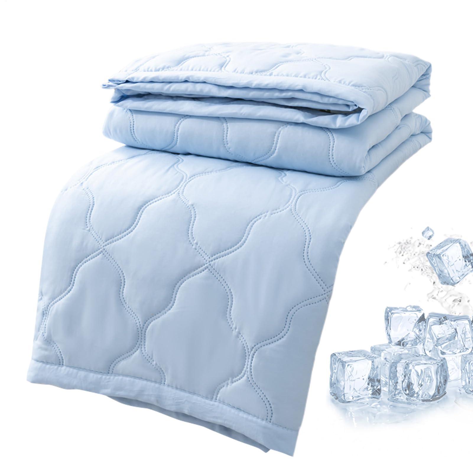 Kühldecke Für Warme Schläfer - Nachthemddecke - Doppelseitig Weiche Kühldecke Mit Ice-Effekt Für Erwachsene Sommer Bett Couch