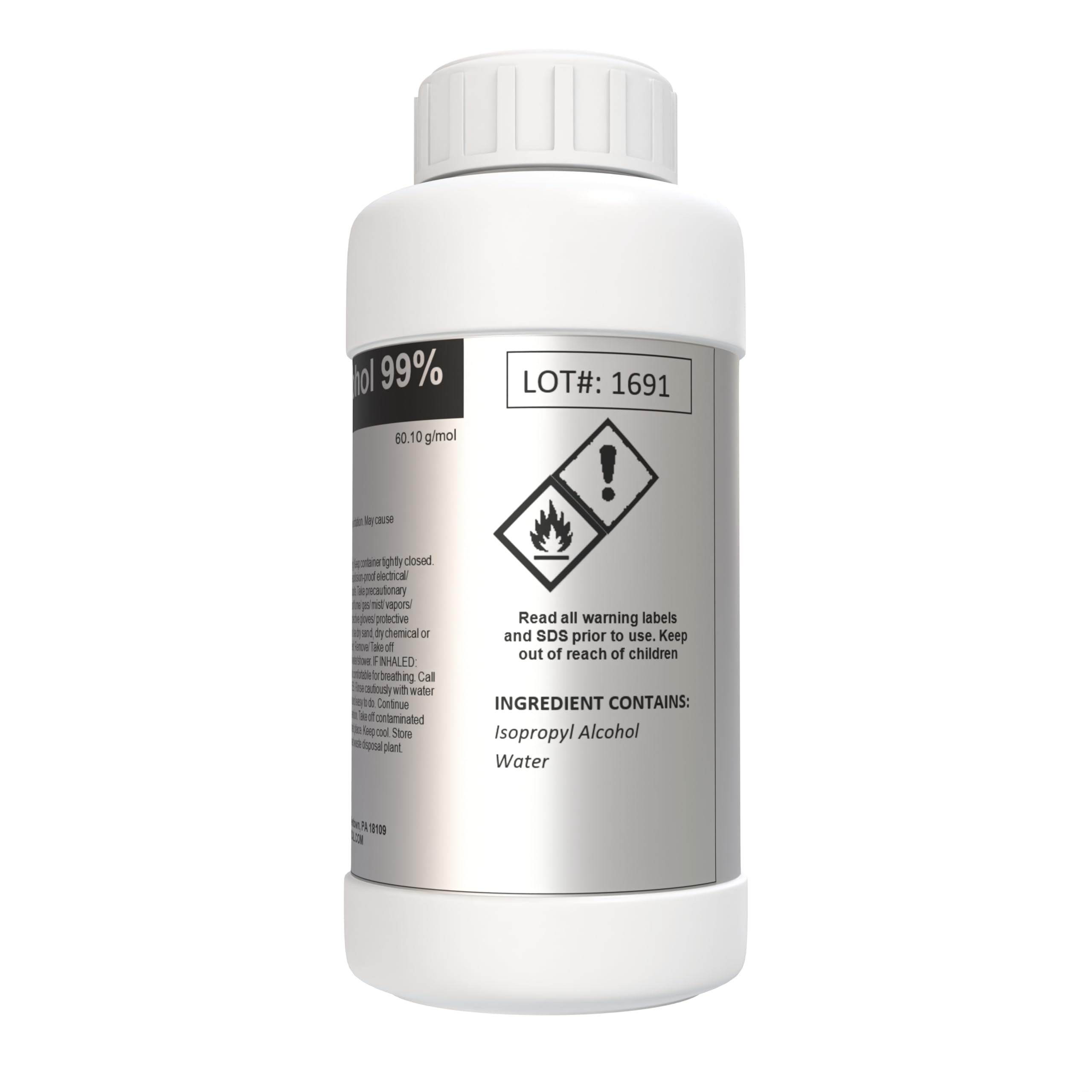 99% Isopropyl Alcohol | Premium Ultimate Rubbing Alcohol Cleaner for Electronics, Wounds, and Household Use (1000mL (32 Fl Oz))