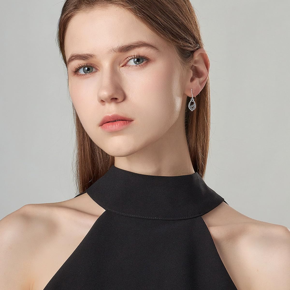 925 Sterling Silver Vintage Oxidized Celtic Dangle Drop Earrings Jewelry Gifts for Women Her - Image 2