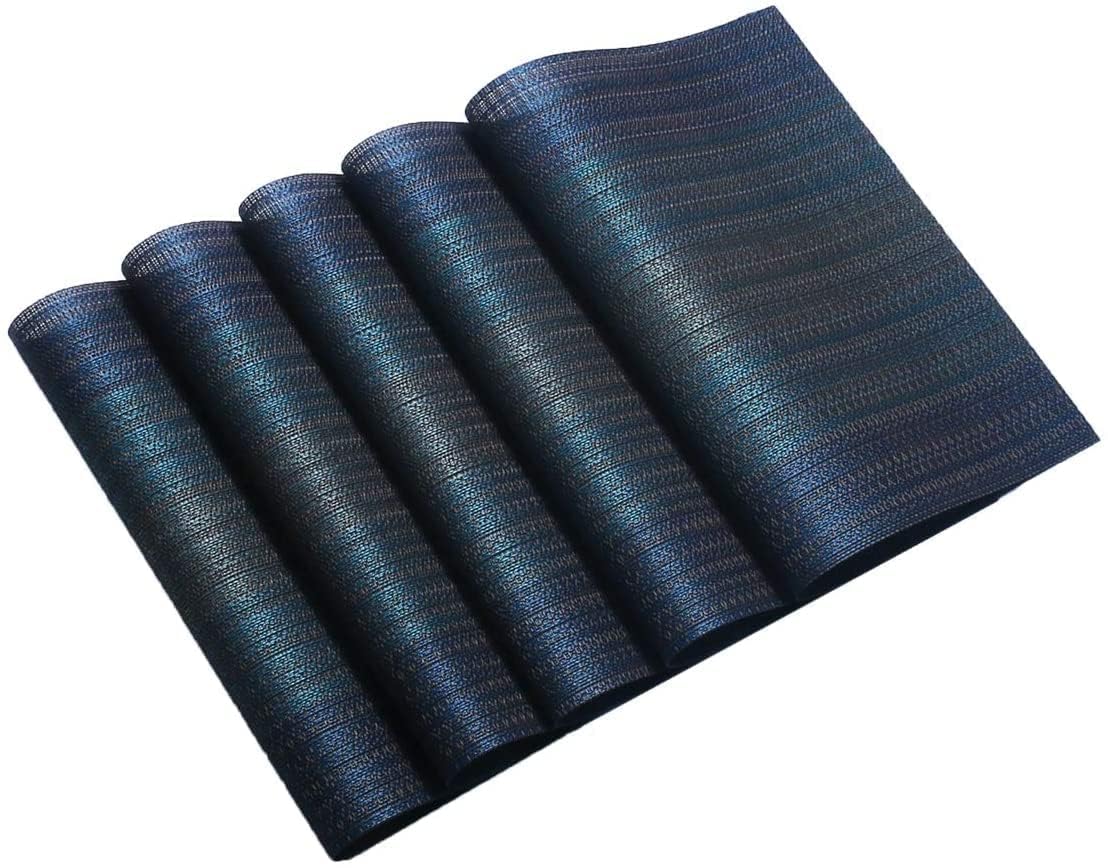 PVC Placemats Set – Heat-Resistant, Washable Placemats for Dining Table – Non-Slip Kitchen Table Mats, Easy to Clean Tabletop Protection for Indoor & Outdoor Use (4, Orange) — Amazon image 13