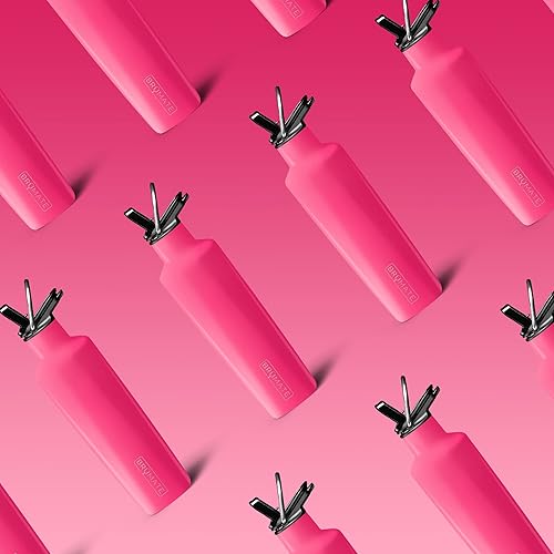 Miniatura 3 de BrüMate ReHydration - Mini botella de agua para niños, botella de agua aislada 100% a prueba de fugas para niños con pajilla, cantimplora de agua de