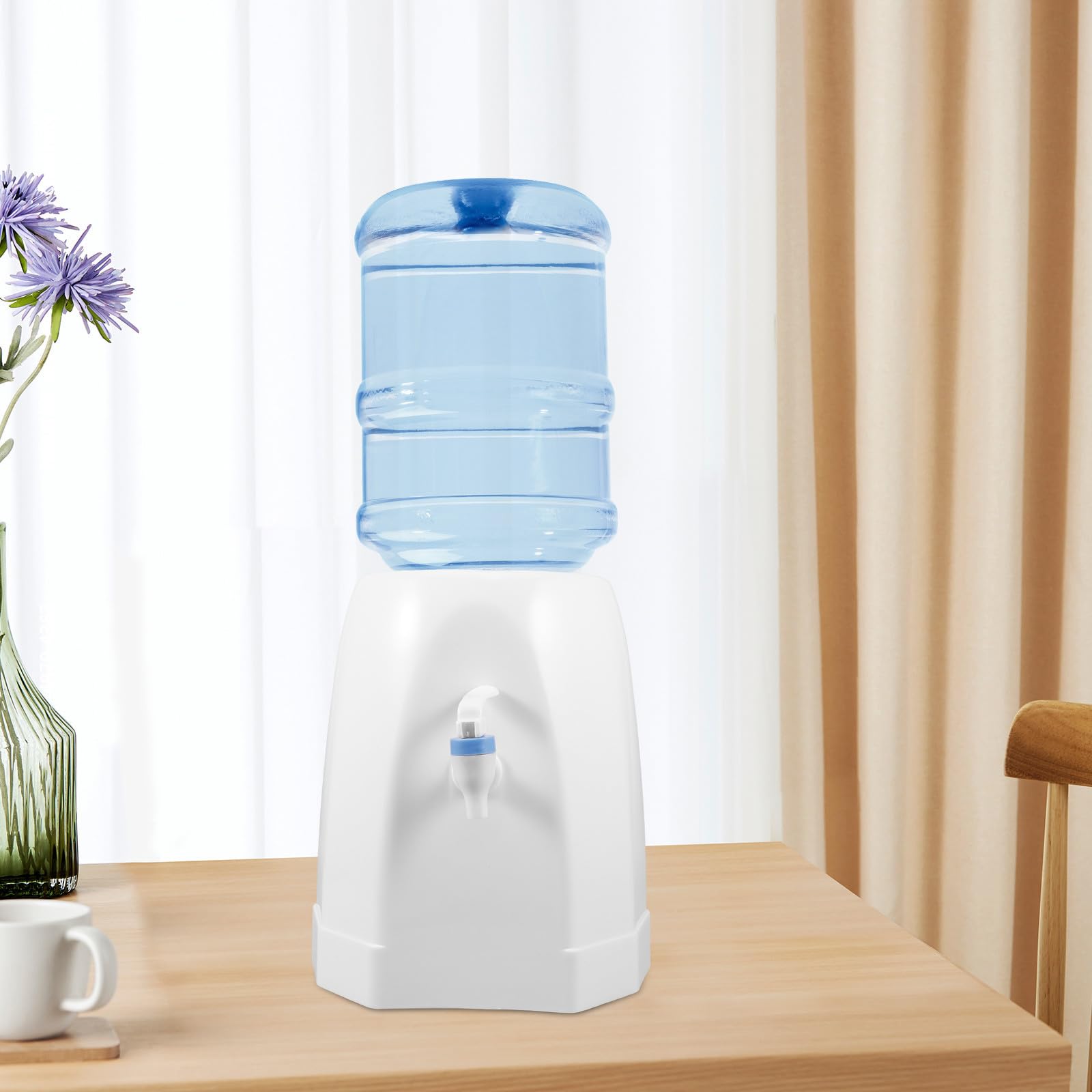 Alipis Kleiner Tisch Kaltwasserspender mit Wasserhahn Kompakter Tragbarer Wasserspender aus Stabilem Material für Zuhause Büro und Camping