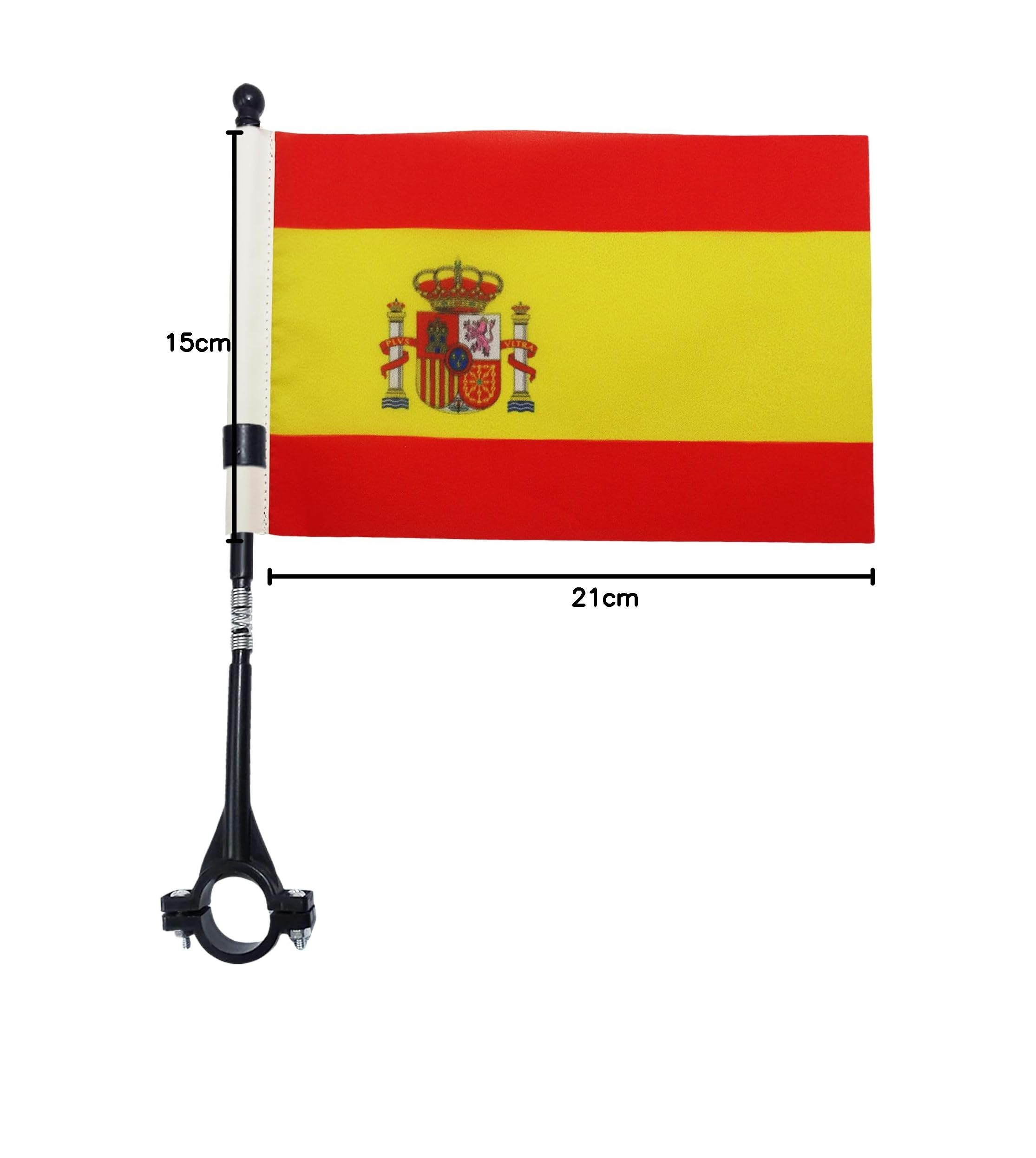 AZ FLAG Bandera de Bicicleta de España 21x14cm Banderín para Bicicleta