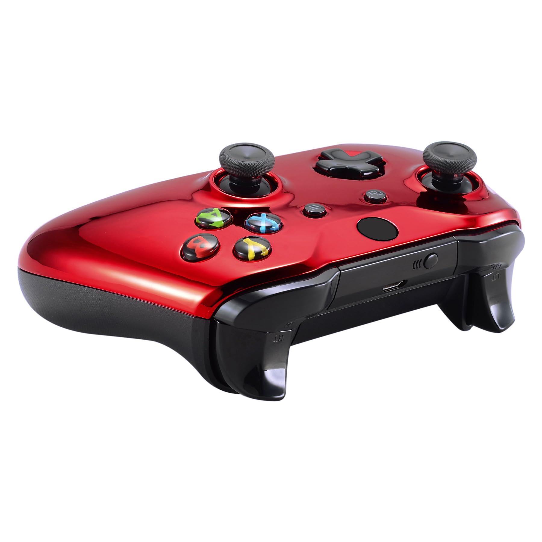 Guscio Frontale Per Controller Xbox One S (Modello 1708) – Blood Prugatory Soft Touch Rosso/Nero - Foto 5