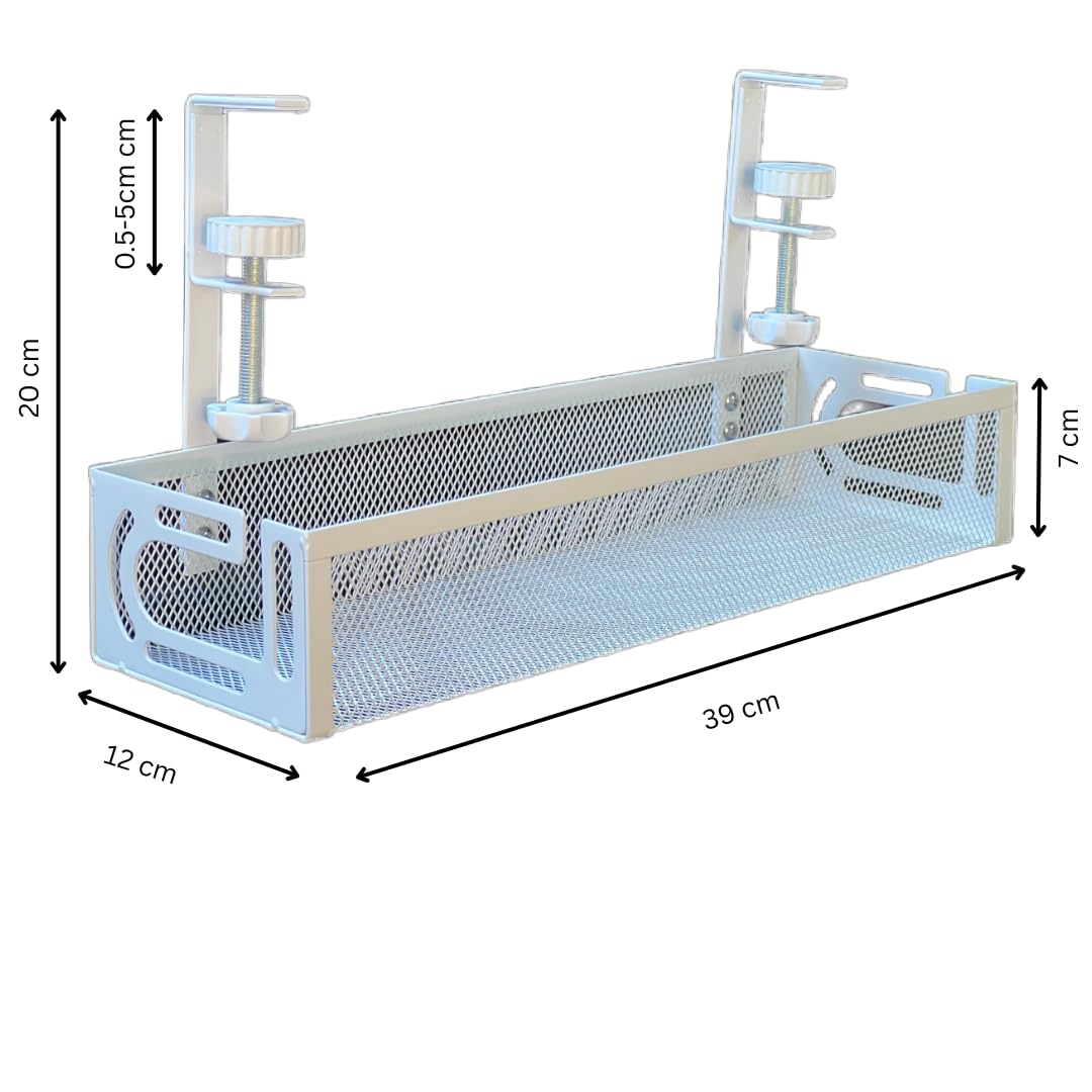Under Desk Cable Management Tray. Ideal Cord Management Solution for Home Office. No Drill - Image 3