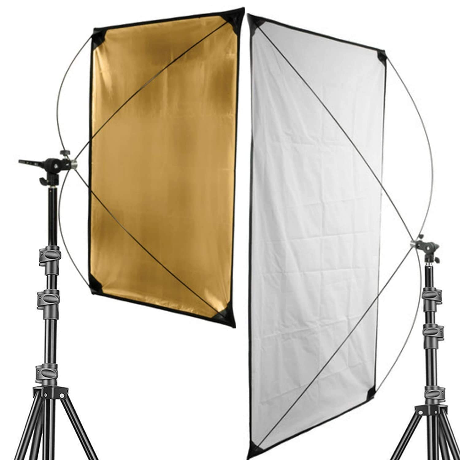 MVPRO Photo Studio Lighting Reflector/Arm (Gold/Black,Silver/White